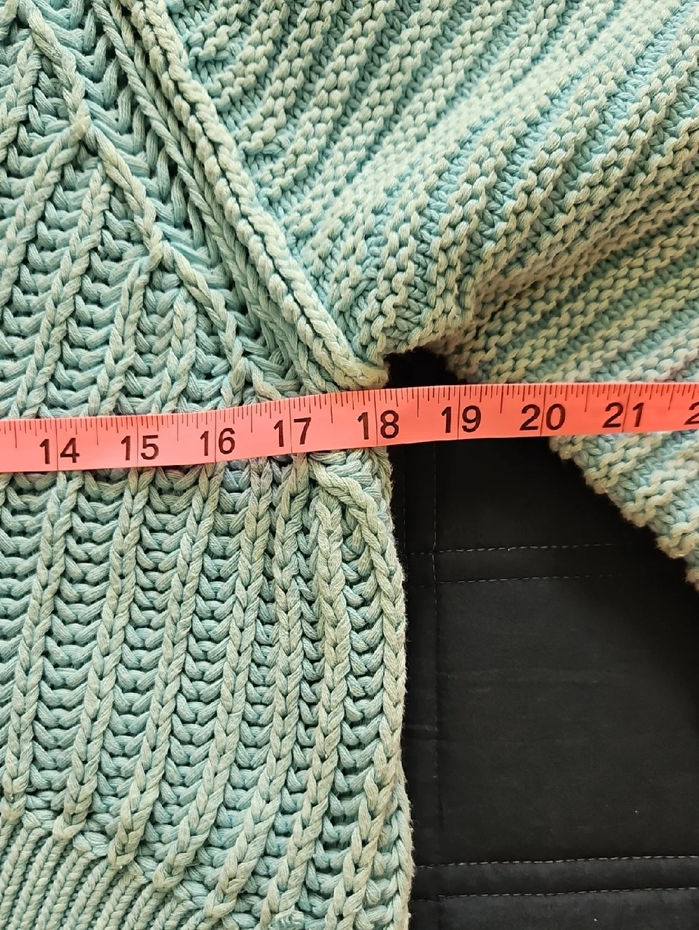 Free People Light Blue “Sweetheart” Cropped Sweater, M, Coastal, Balloon Sleeve - Picture 8 of 11